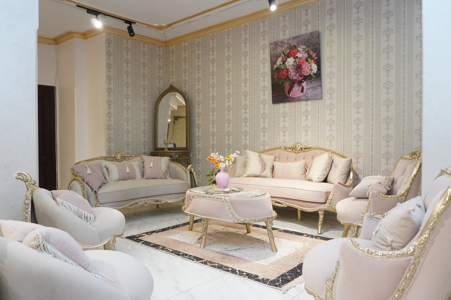 Luxuriöse Eleganz Wohnzimmer-Set - Alhariri mobel