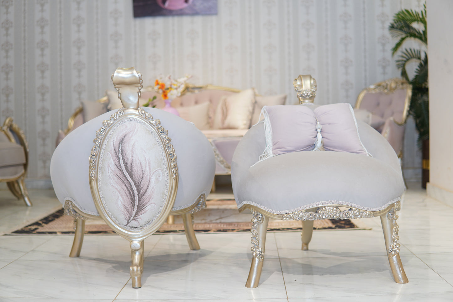 Luxuriöse Eleganz Wohnzimmer-Set - Alhariri mobel