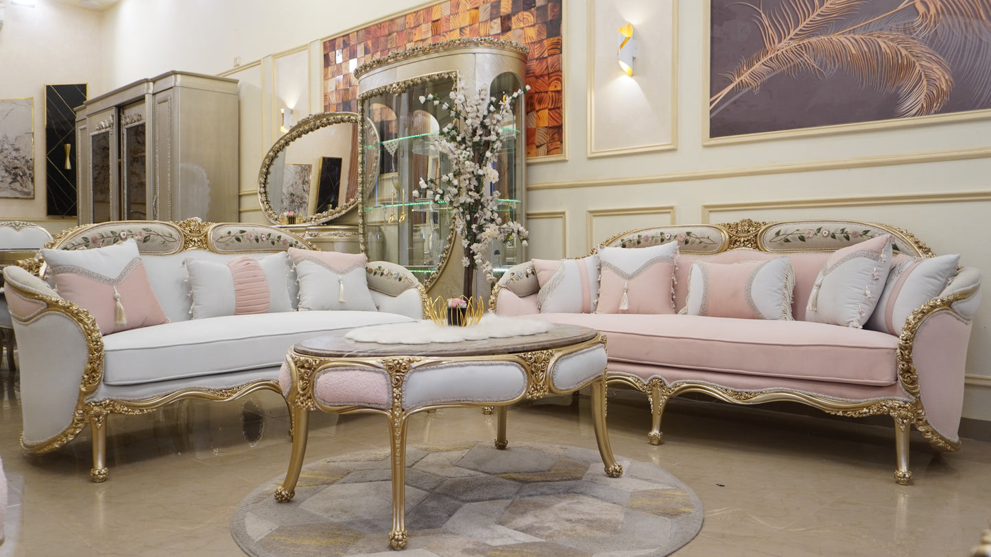 Rosenpalais 5 teilig II sofas und couchtisch