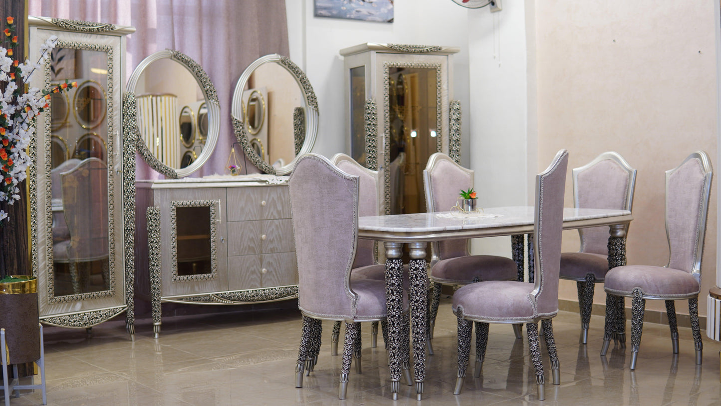 Eleganz Smaragd Esszimmer-Set - Alhariri mobel