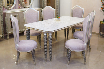 Eleganz Smaragd Esszimmer-Set - Alhariri mobel
